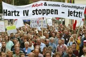 Universal Credit an import from Germany we can do without! 2 Hartz iv protest