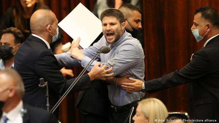 Israel parliament confirms Netanyahu is out after 12 years 2 Right wing politician Betzalel Smotrich was one of the politicians who let emotions get the best of him during the special session